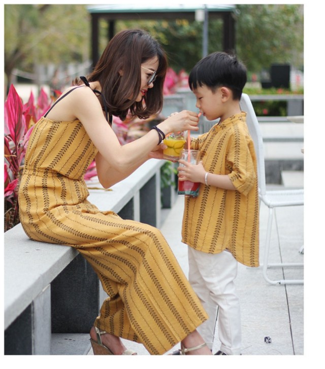 流行穿搭亲子装,小个子胖妈妈汉服亲子装