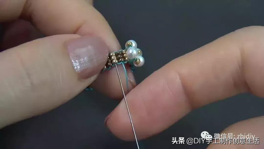 简单手工串珠戒指和发箍,戒指手工diy串珠慢视频