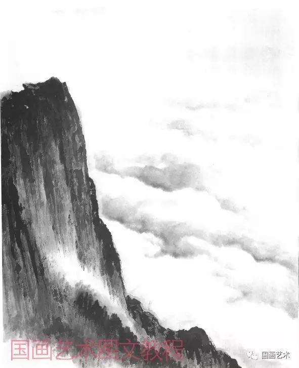 山水画基础技法分享,师恩钊泼墨山水画技法视频