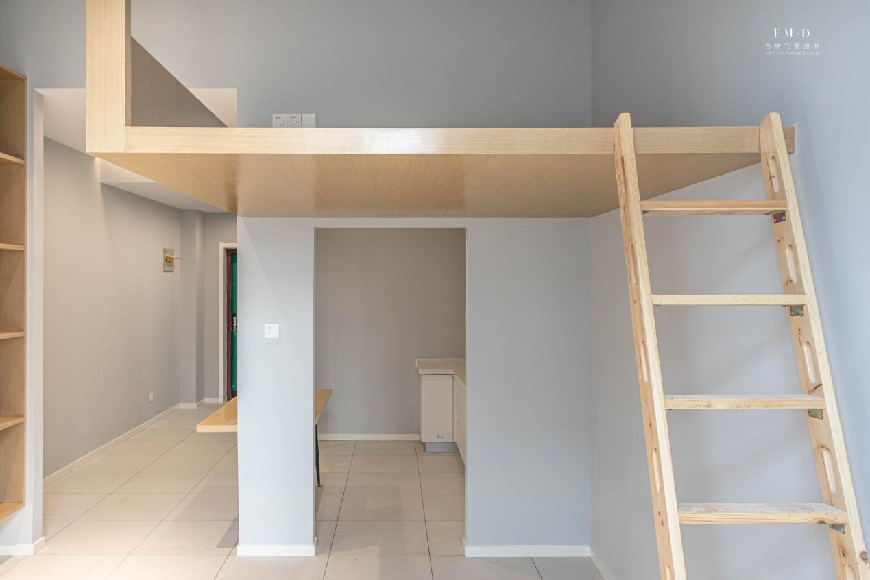 自造悬空床,悬空2层木质床