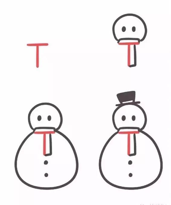 26个英文字母的画法创意简笔画,26幅有趣的字母简笔画