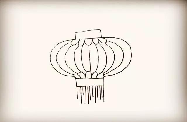 大红灯笼的简笔画法,怎么画灯笼的简笔画大全
