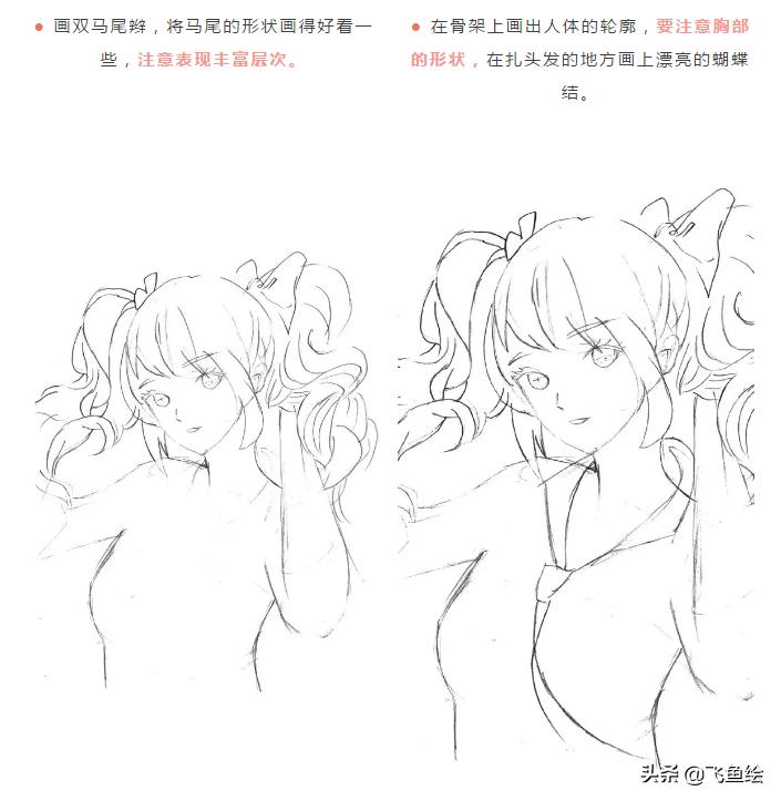 画画动漫人物马克笔手绘教程古风,马克笔手绘动漫人物画法步骤线稿