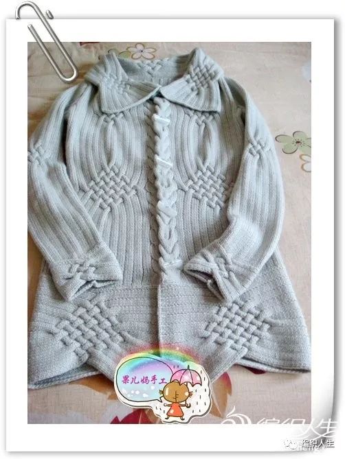 1-2岁从上往下开衫毛衣翻领教程,小翻领宝宝开衫毛衣领子怎么织