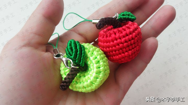 简单易学的苹果编织教程,钩编苹果的图解教程