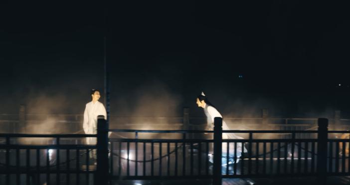 安顺旅游景点十里荷廊晚上演出,安顺山里江南灯会