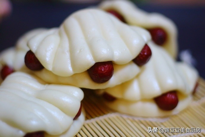 大枣花馒头好看又简单花样做法,花样枣花馒头的新做法