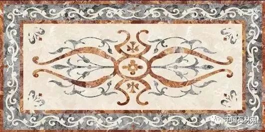 卫生间花洒水刀拼花效果图,水刀拼花图案效果图