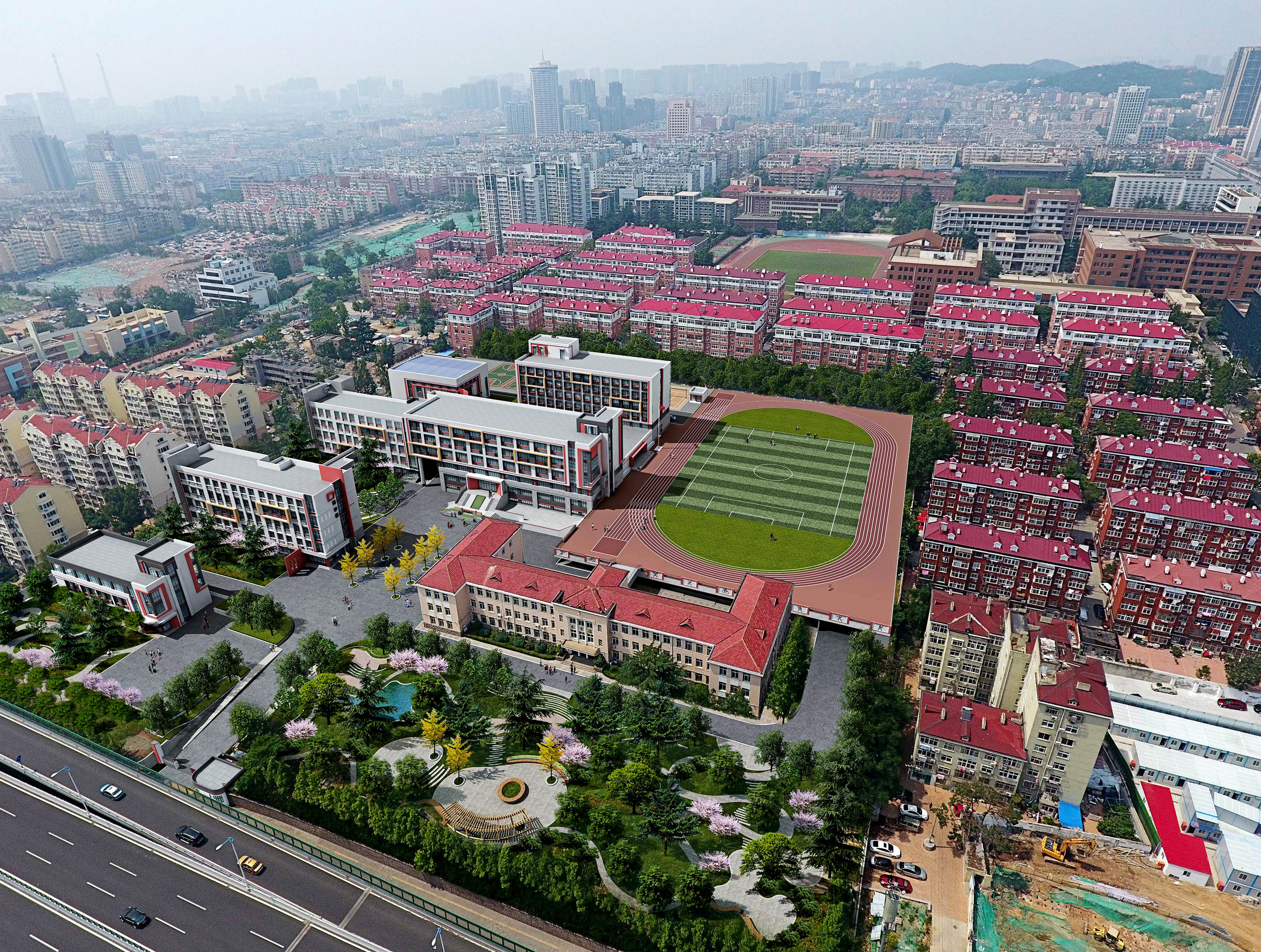 青岛第十六中学,青岛十六中改造方案