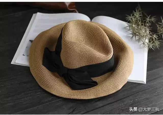 无顶防晒草帽最新款,海边今年最洋气的黄色防晒草帽