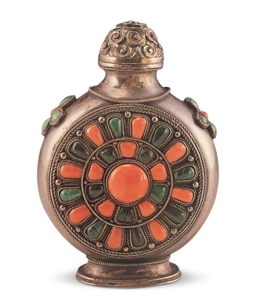 清代套料鼻烟壶 (清代哥釉鼻烟壶)