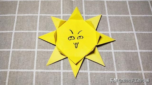 用折纸怎么折个太阳,折纸教程简单又漂亮用正方形纸折