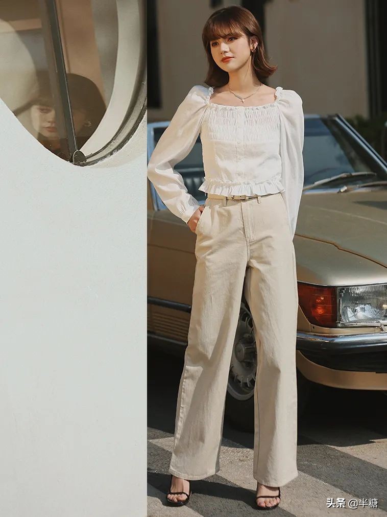 韩剧女主的穿搭连衣裙,韩剧女主穿条纹衬衫