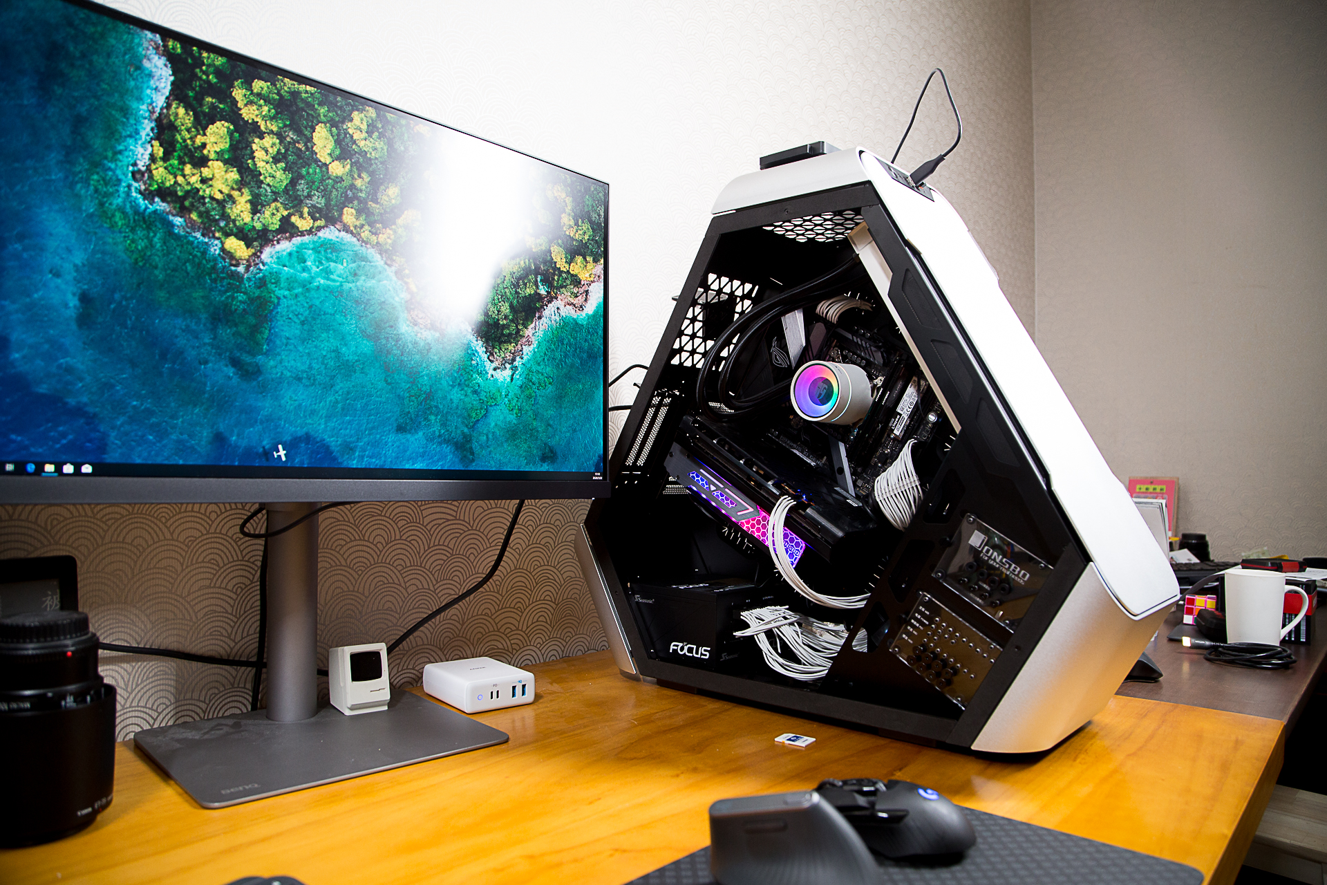 i9-9900K+5600XT主机日常是更适合工作还是游戏？MOD机箱装机分享