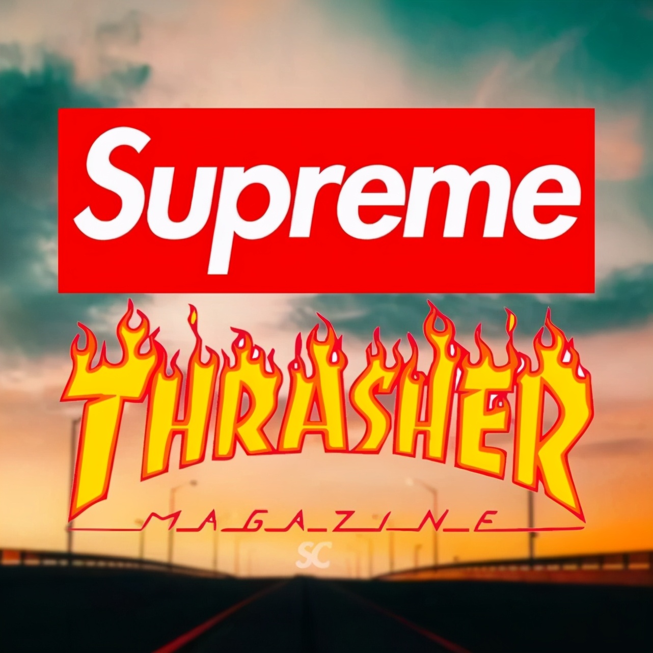 supreme联名长裤,supreme漫画裤