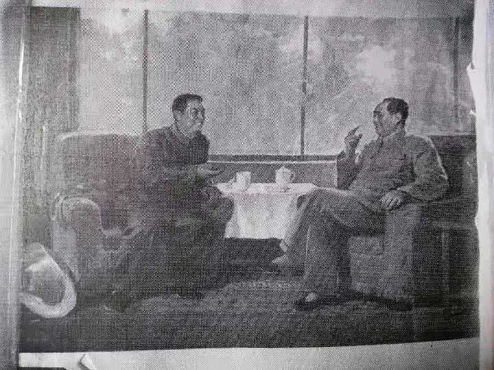 22个版本毛主席和*国锋华**同志在一起的画作，历史瞬间，永恒记忆