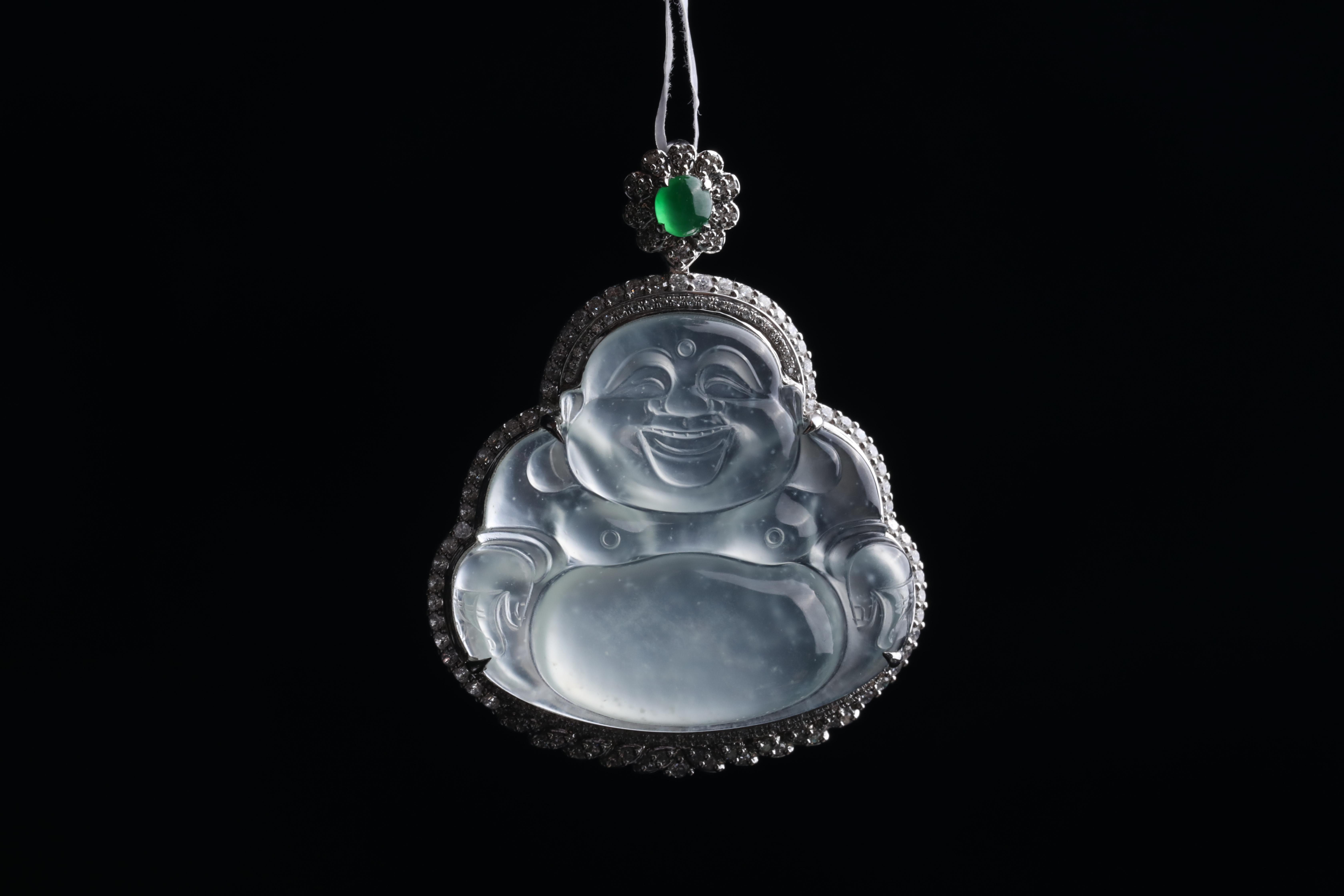 冰种翡翠会发紫光吗,冰种翡翠手镯棉絮多