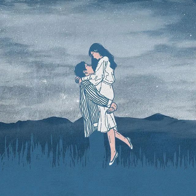 韩国插画师霸道总裁插画,韩国插画师笔下的情侣日常