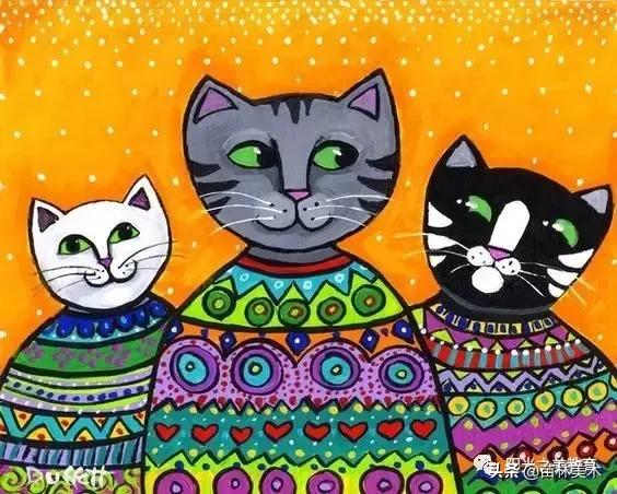 水粉作品风景清新,清凉一夏的水粉作品