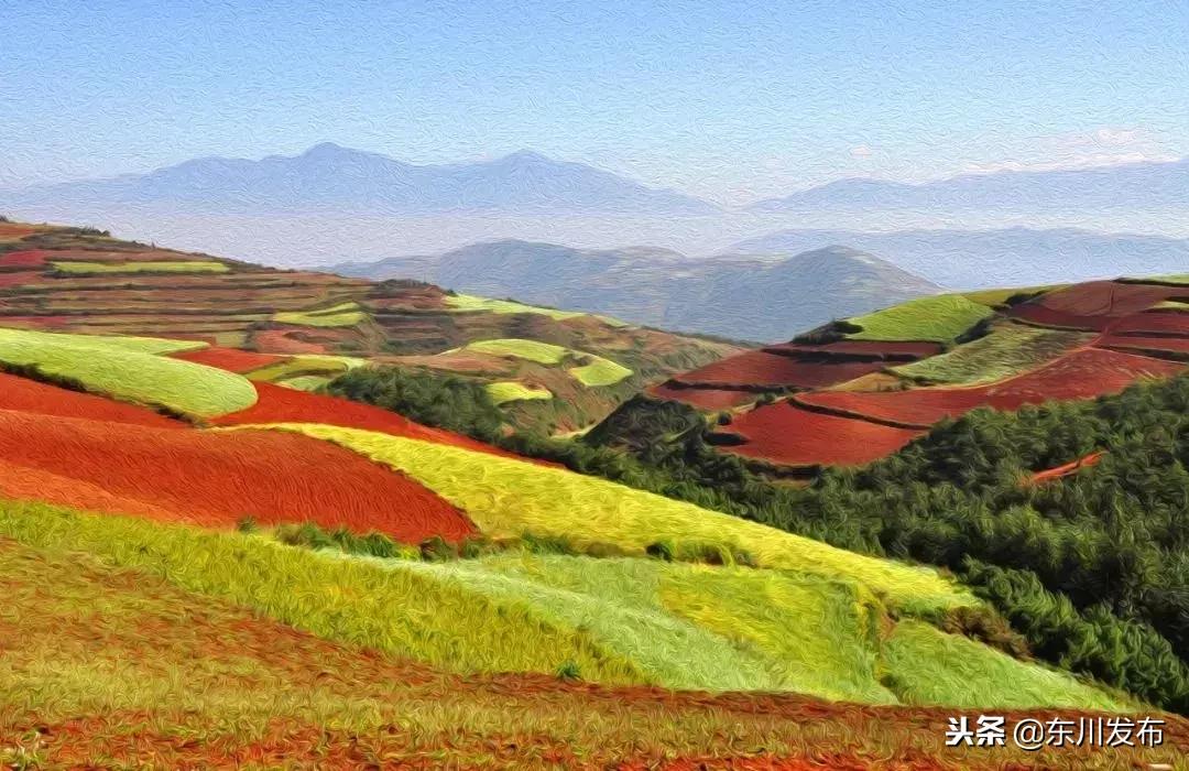 云南东川上帝打翻的调色板,东川红土地主要景点