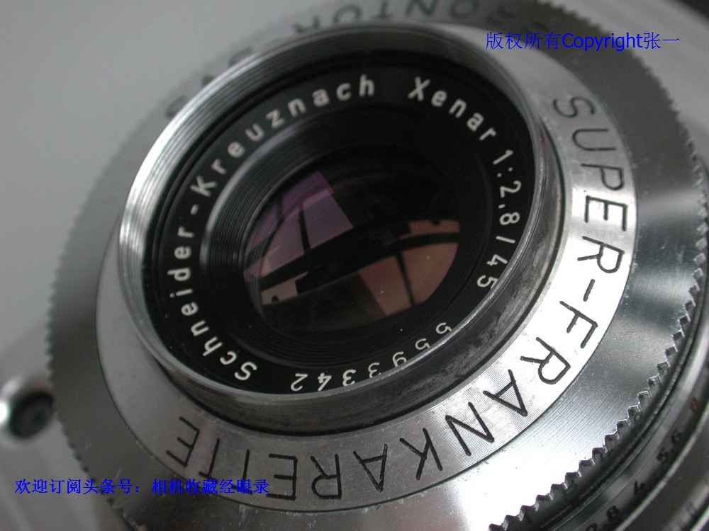 设计非常有特点的SuperFrankarette，原西德制造的旁轴照相机