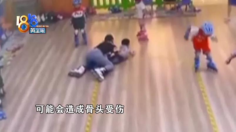 学轮滑摔破皮,儿童轮滑磕到下巴要多久恢复