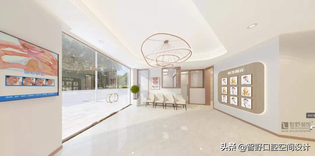 牙医口腔诊所设计效果图,极简风格口腔诊所设计