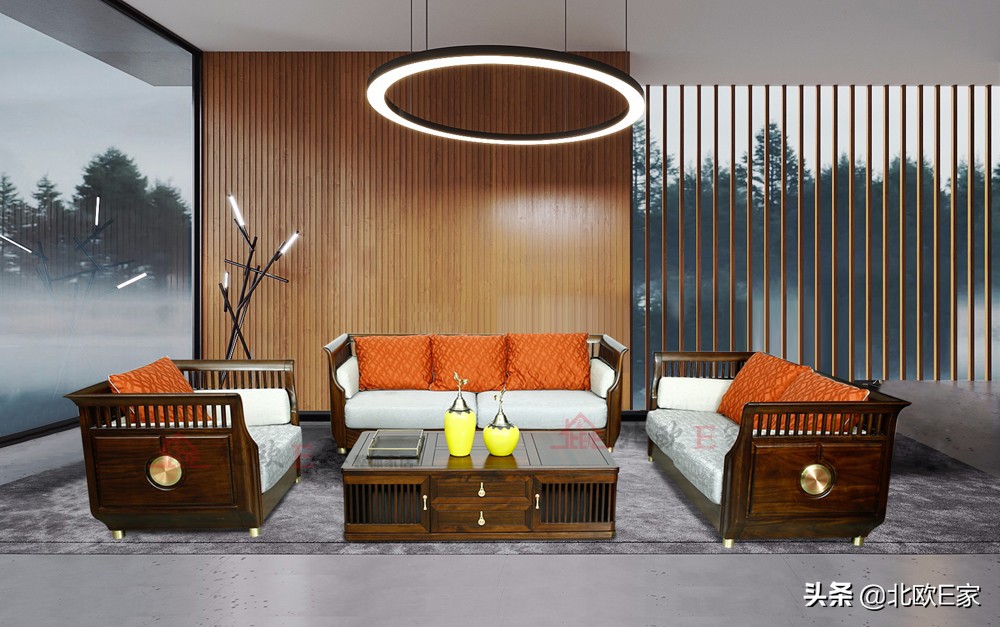 北欧轻奢榫卯结构书柜,北欧e家意式极简