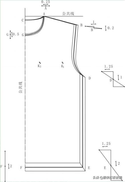 罗纹t恤翻领做法,t恤罗纹领口尺寸