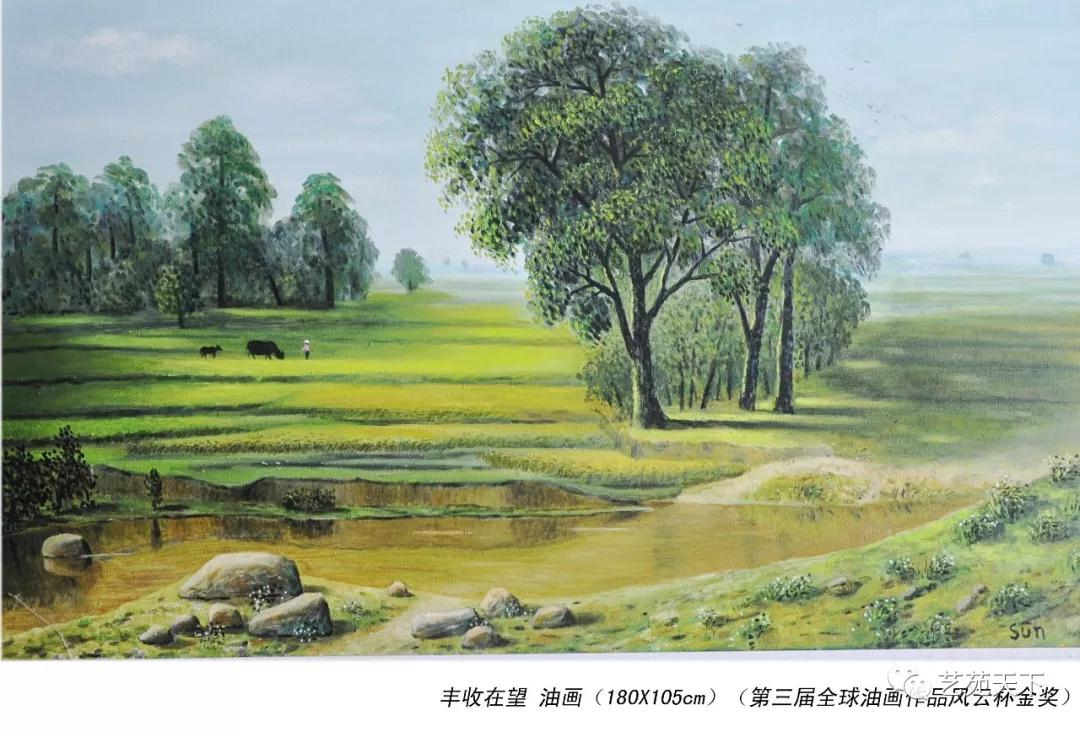 艺苑天下丨我爱五指山我爱万泉河——孙国森画作