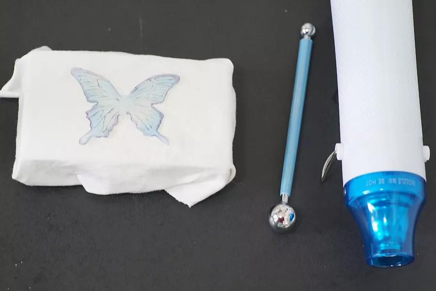 热缩片蝴蝶制作教程,热缩板耳环制作教程