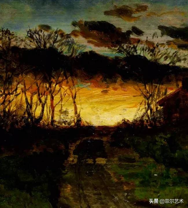 欧洲田园油画风景图片大全,古典油画风景美丽乡村