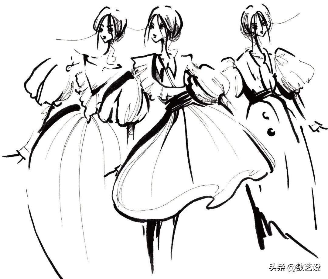 时装画如何构图,时装画手绘表现技法书