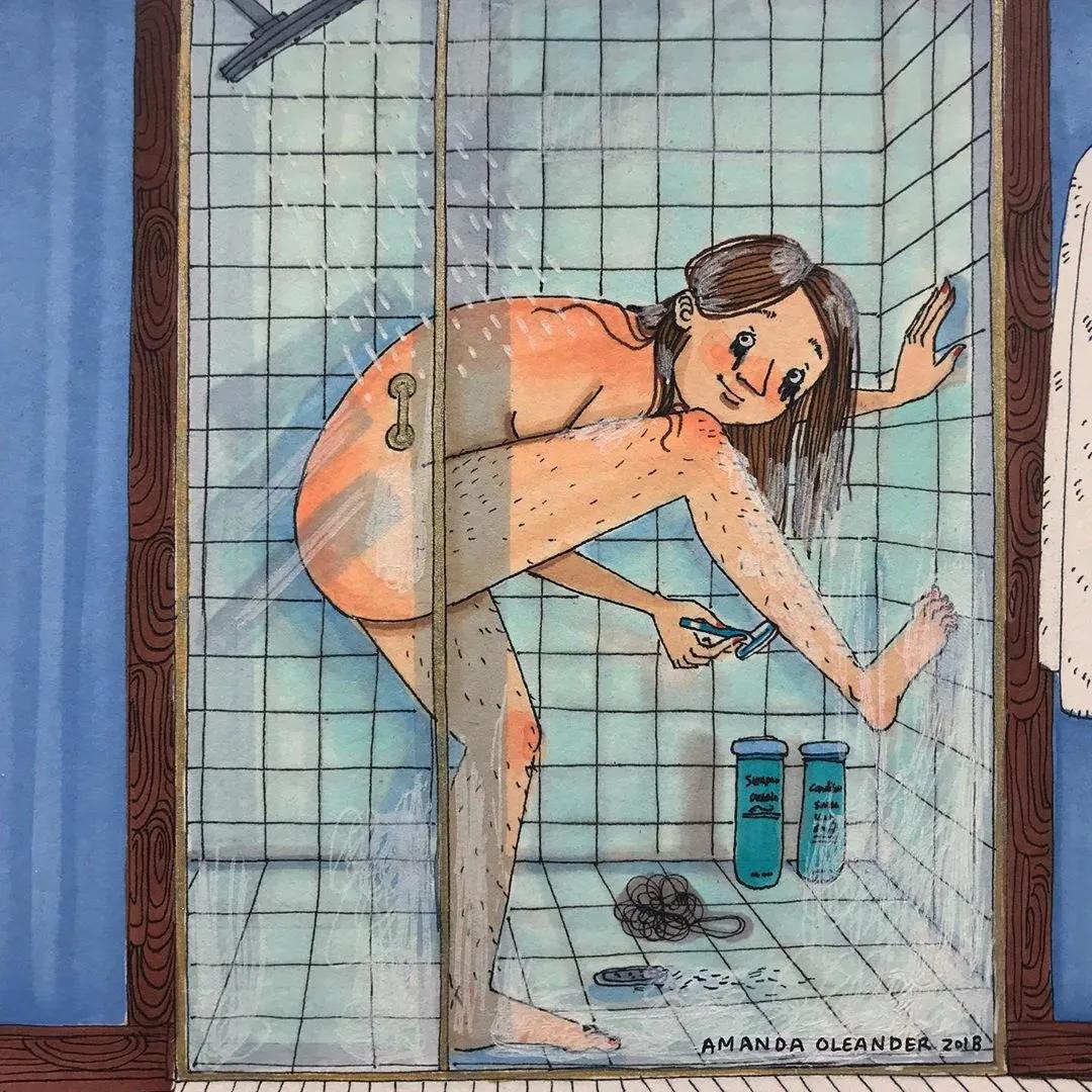 情侣两个人日常生活照片,情侣间的生活插画图片