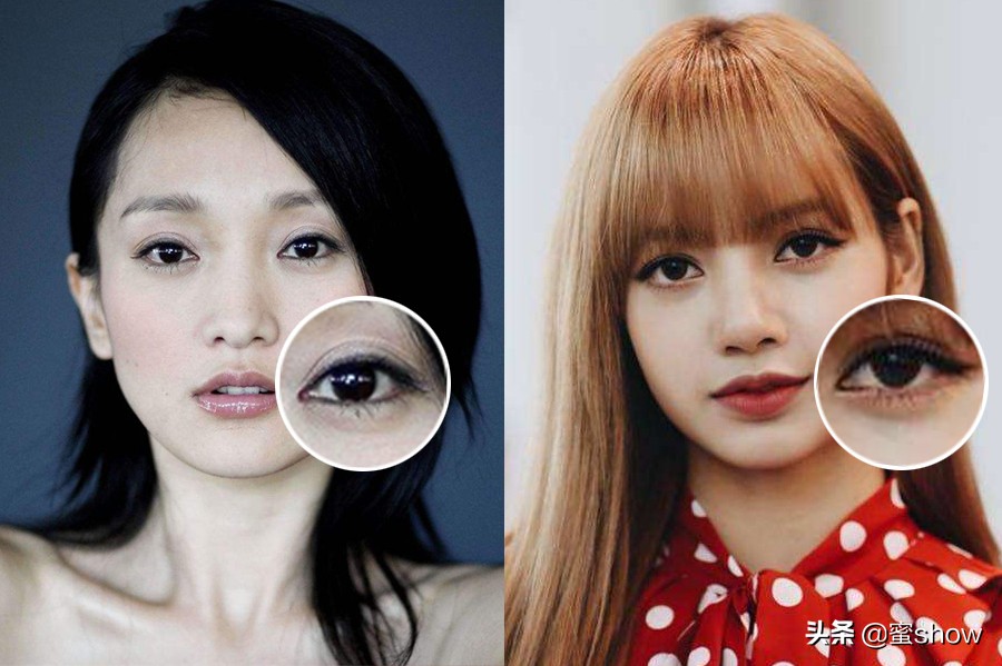 lisa自己画的欧美妆容,lisa的下眼线画法