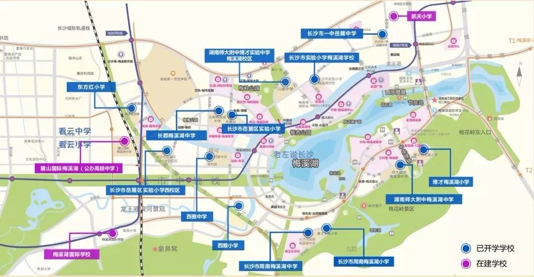 长沙梅溪湖与滨江新城,梅溪湖与滨江新城对比