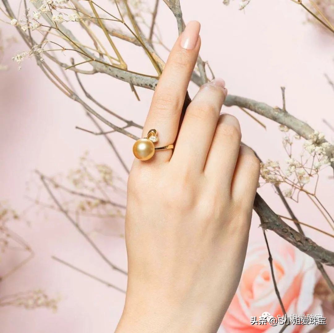 漂亮的珍珠戒指,经典珍珠戒指