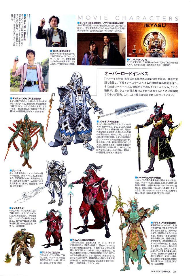 宇宙船Uchusen2008-2017假面骑士怪人设定（全）