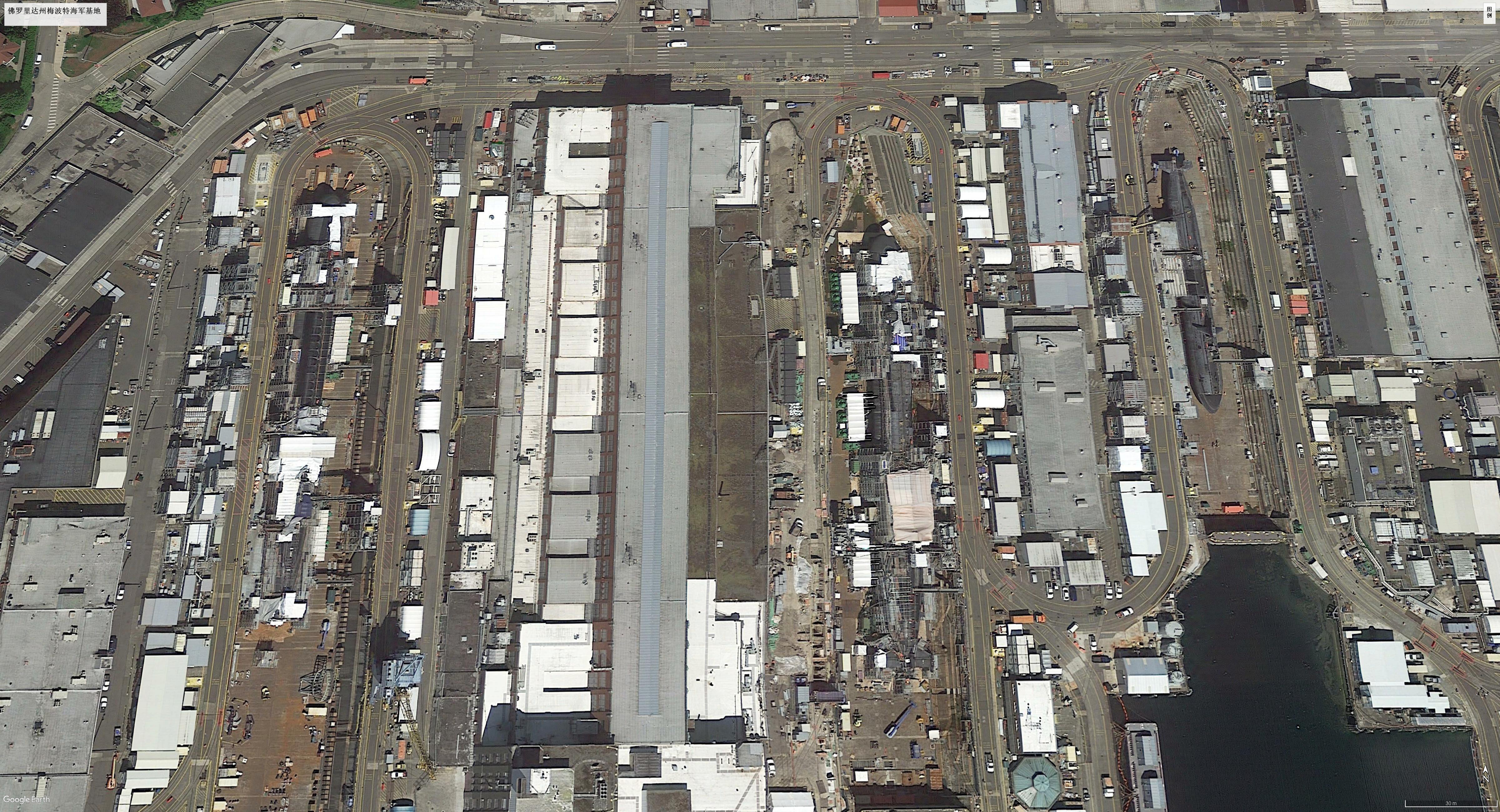 卫星地图观看美军海外军事基地,美军军事基地真实影像