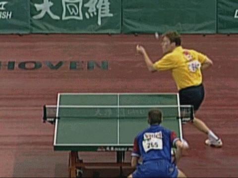 瓦尔德内尔学刘国梁发球,瓦尔德内尔发球握拍教学