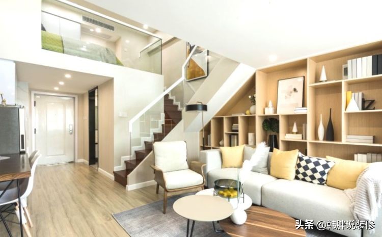 45平方挑高4米小复式公寓,45平米小公寓户型层高3.7米