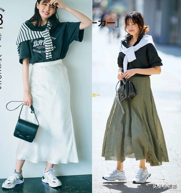 运动鞋和裙子三种搭配技术,运动鞋怎么做又简单又漂亮