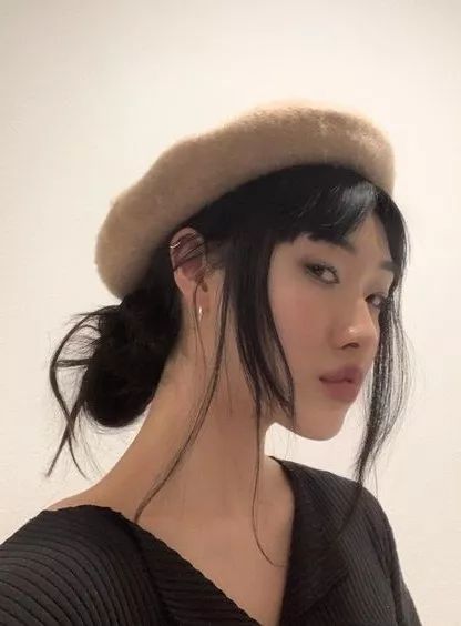 小个子戴贝雷帽显高,贝雷帽显脸小百搭小头围