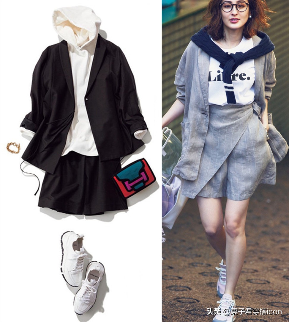 冬季焦糖色百慕大短裤搭配图片,秋冬百慕大短裤搭配