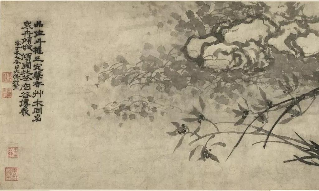 国画兰花加花瓶作品欣赏图片,五幅古代名家笔下的国画兰花欣赏