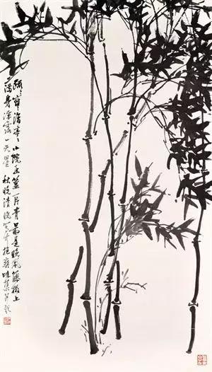 艺术上大胆实践,勇于创新,主张花鸟和山水相结合.