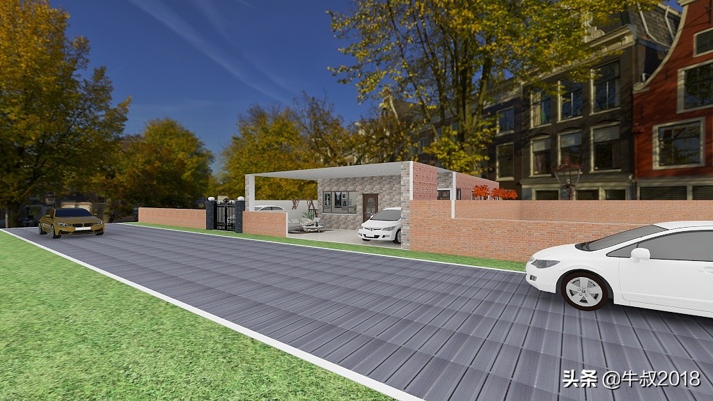 乡村养老别墅带庭院,农村简单养老房小户型设计