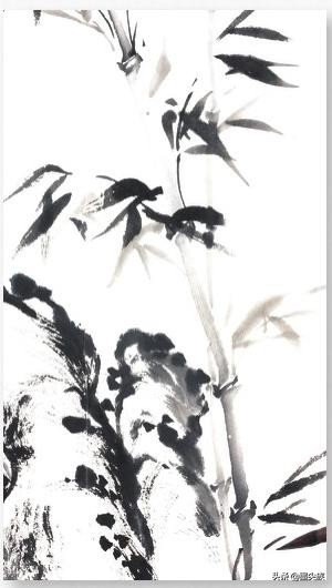 水墨画竹的写意画法,如何欣赏兰竹组合画