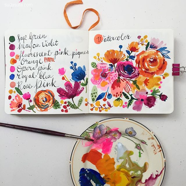 插画师carolyngavin绘画作品,carolyn插画