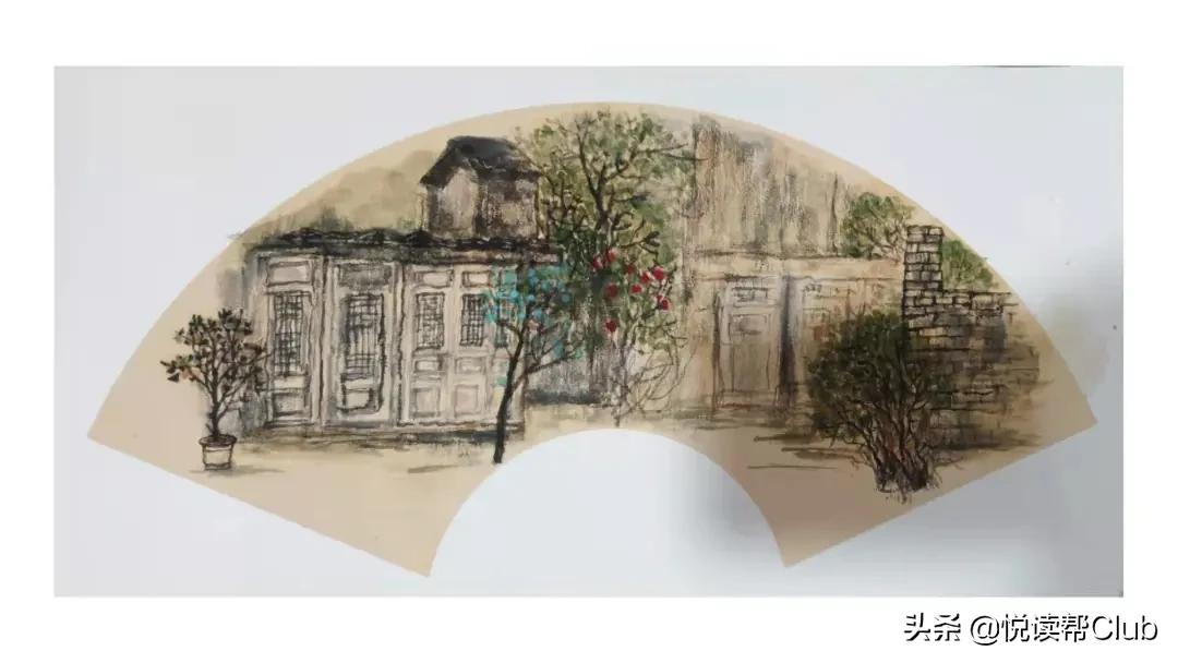 画家笔下的偏岩古镇,一位画家笔下的美丽乡愁